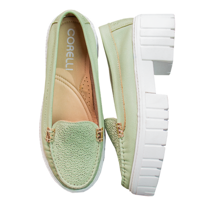 MOCASIN PAULA II MENTA - CHUNKY BLANCO