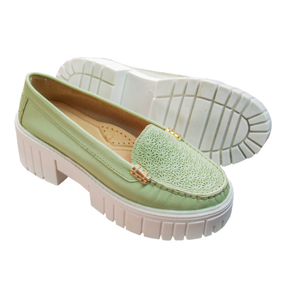 MOCASIN PAULA II MENTA - CHUNKY BLANCO