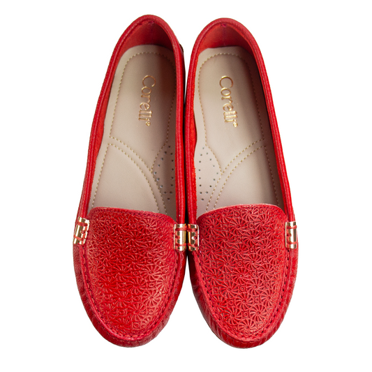 MOCASIN CHATO PAULA II ROJO