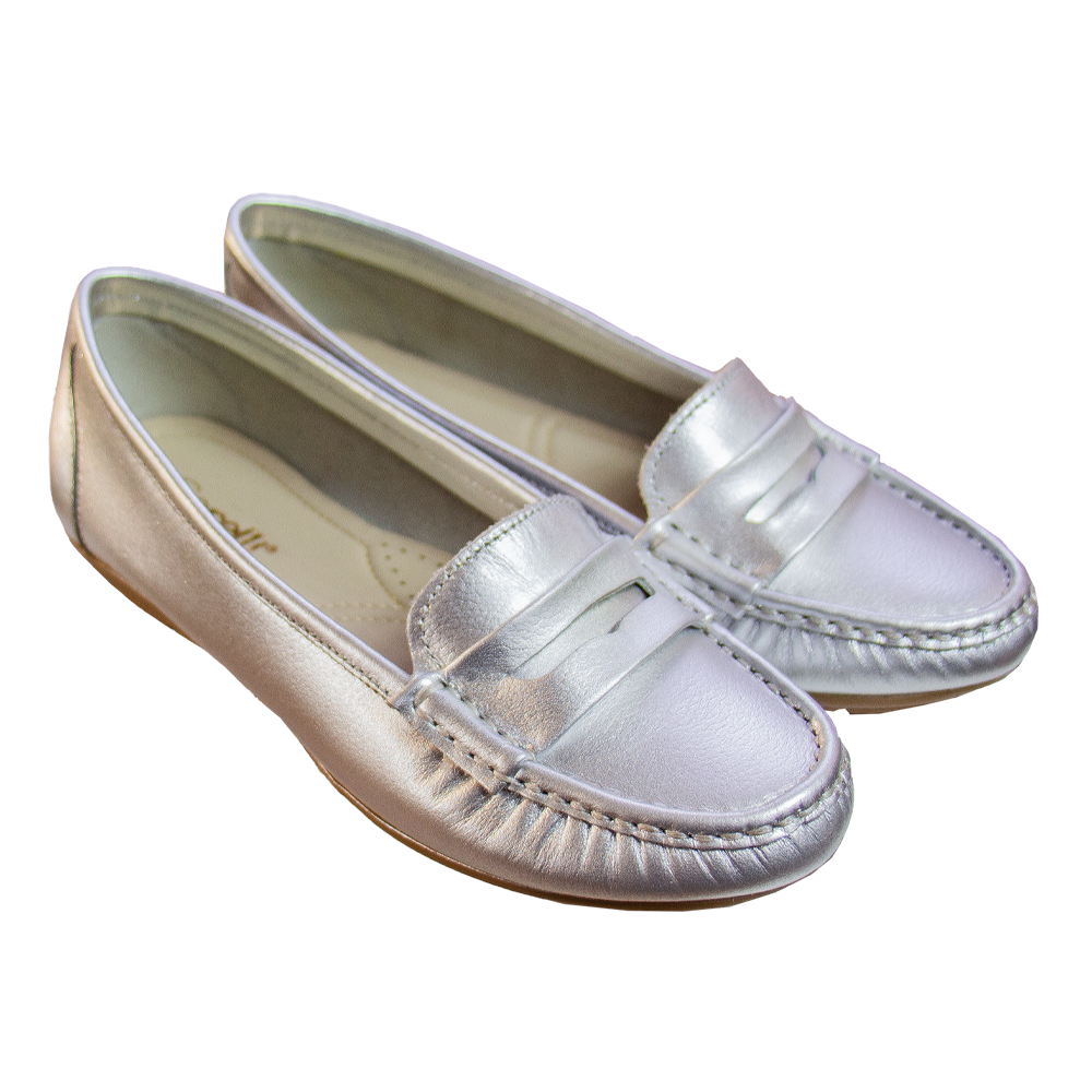 MOCASIN CHATO   PRINTS  PLATA