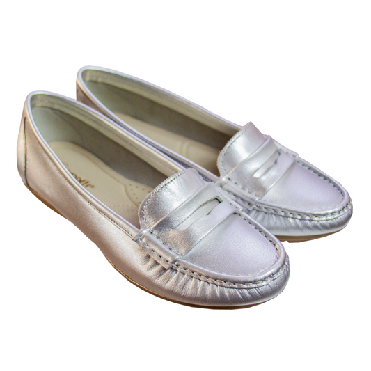 MOCASIN CHATO   PRINTS  PLATA