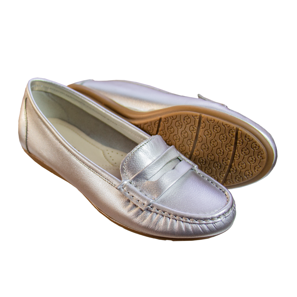 MOCASIN CHATO   PRINTS  PLATA