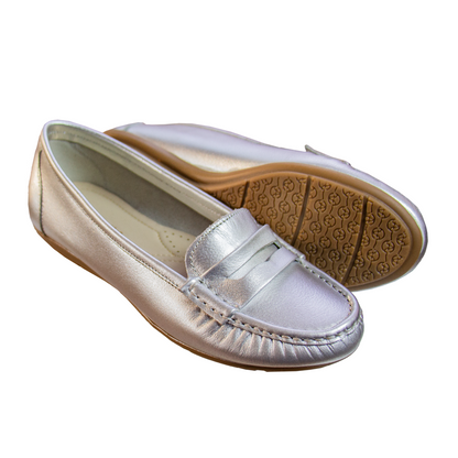 MOCASIN CHATO   PRINTS  PLATA