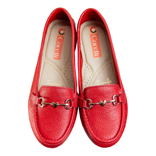 MOCASIN CHATO LOVE ROJO