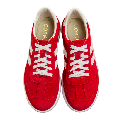 ZAPATILLA SIENA GAMUZON ROJO