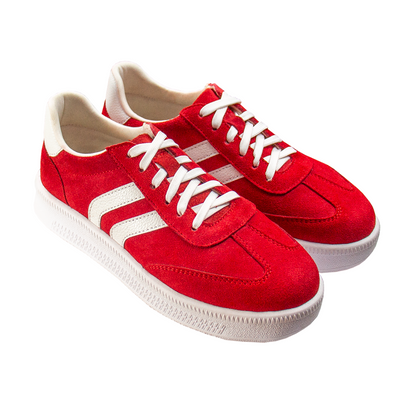 ZAPATILLA SIENA GAMUZON ROJO