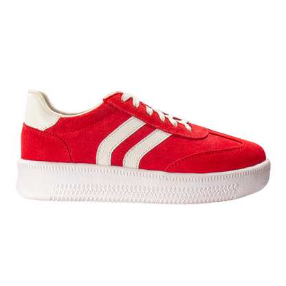 ZAPATILLA SIENA GAMUZON ROJO