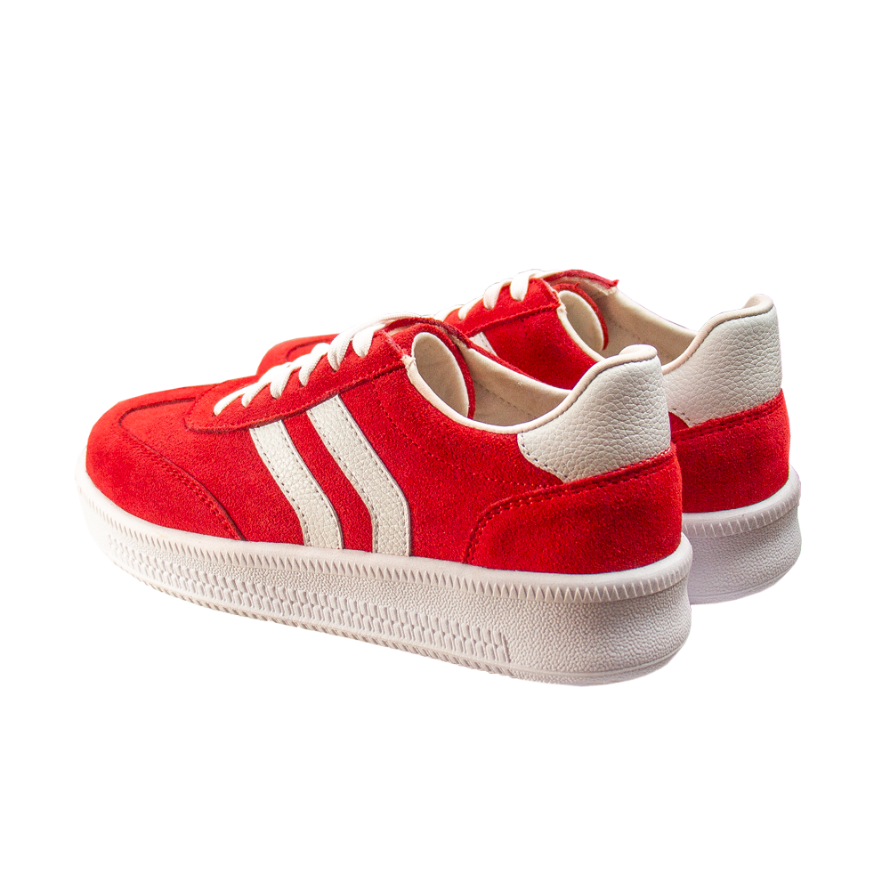 ZAPATILLA SIENA GAMUZON ROJO