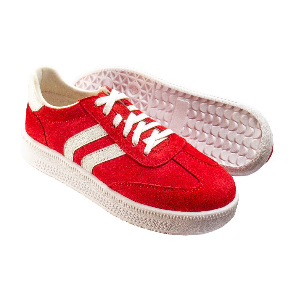 ZAPATILLA SIENA GAMUZON ROJO