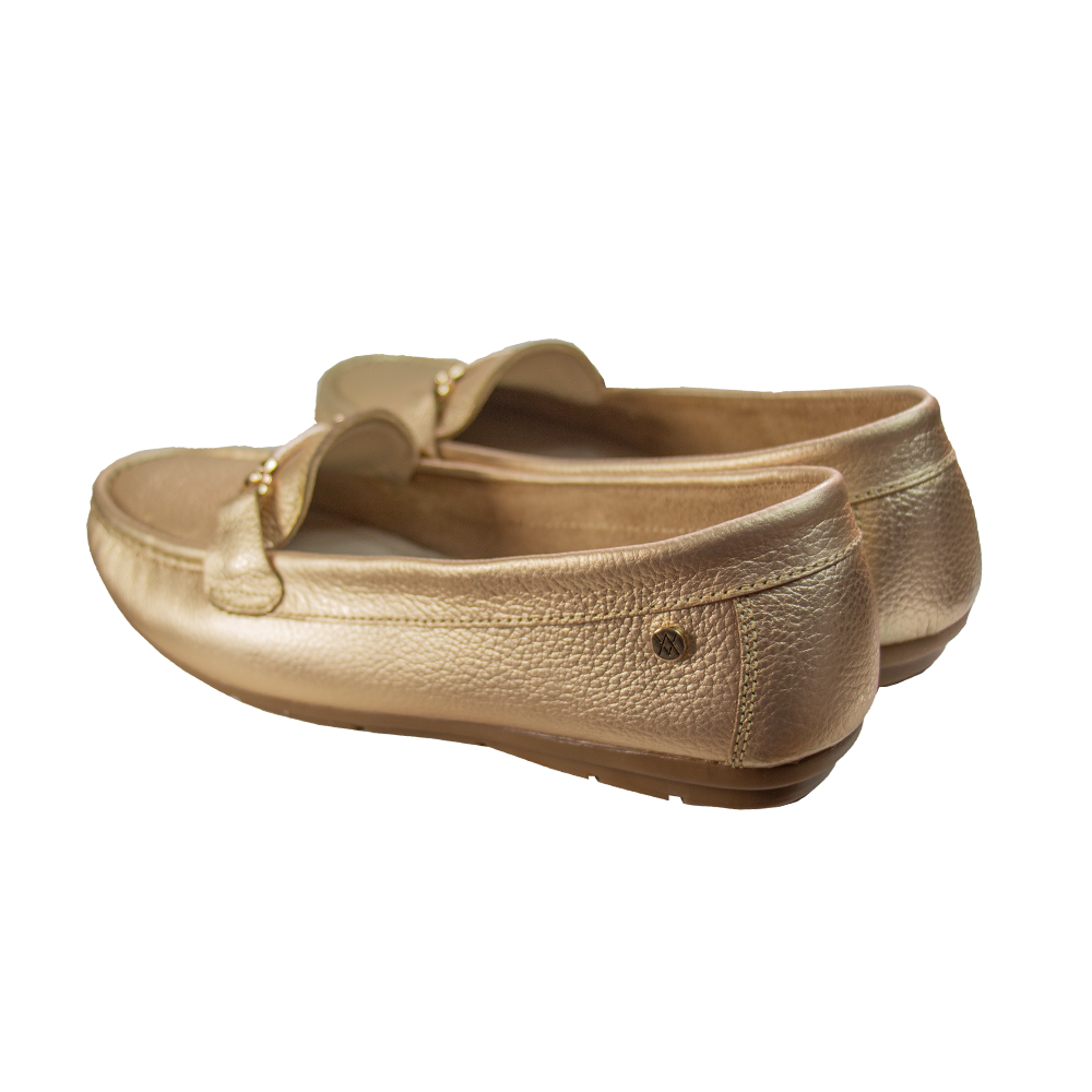 MOCASIN CHATO SARA FOIL EPSON  PLATINO
