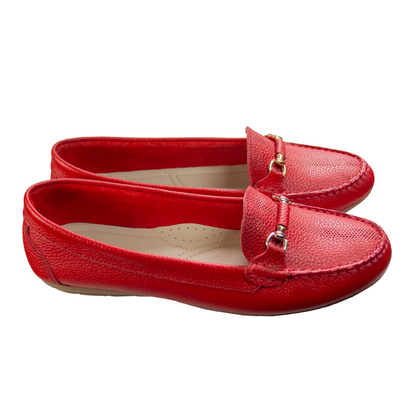 MOCASIN CHATO SARA-2 ROJO