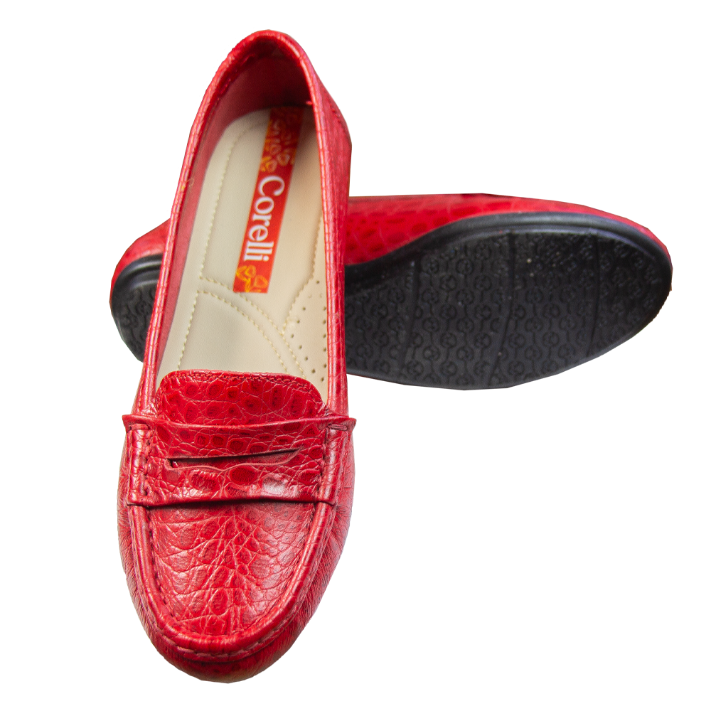 MOCASIN CHATO   PRINTS  TORTUGA   ROJO