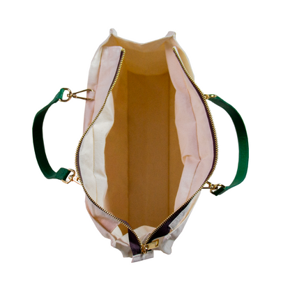BOLSO TOCUYO TULIPANES CON ASA DE CUERO