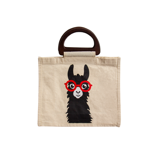 BOLSO TOCUYO ALPACA CON ASA DE MADERA