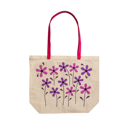 BOLSO TOCUYO COSMOS CON ASA DE CUERO