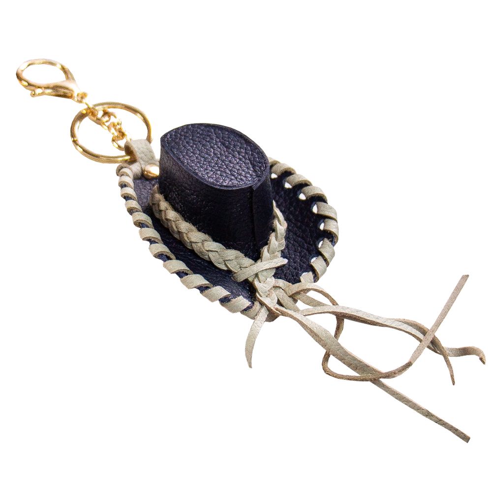 CHARM  SOMBRERO BAQUERO AZUL / HUESO