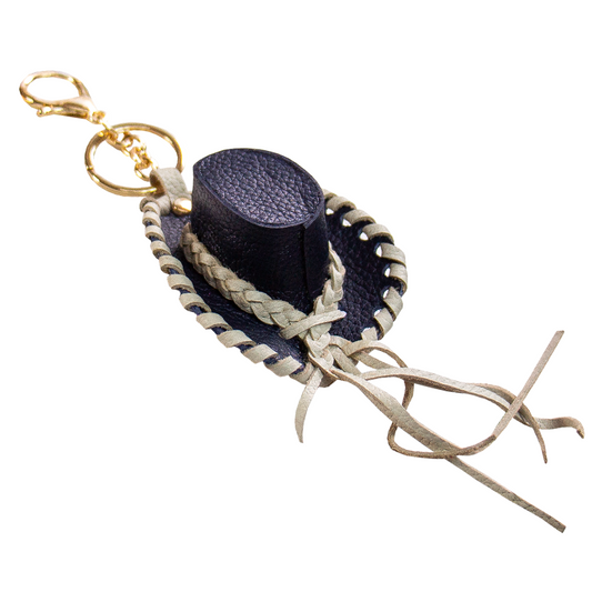 CHARM  SOMBRERO BAQUERO AZUL / HUESO