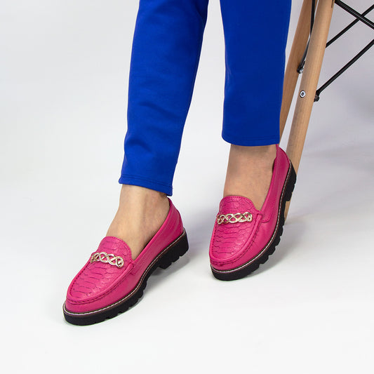 MOCASIN PLATAFORMA CHIARA  FUCSIA