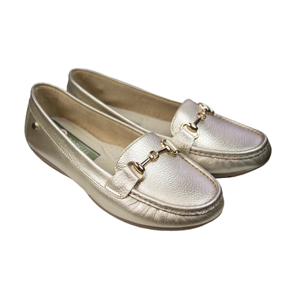 MOCASIN CHATO  GUCCI  PLATINO