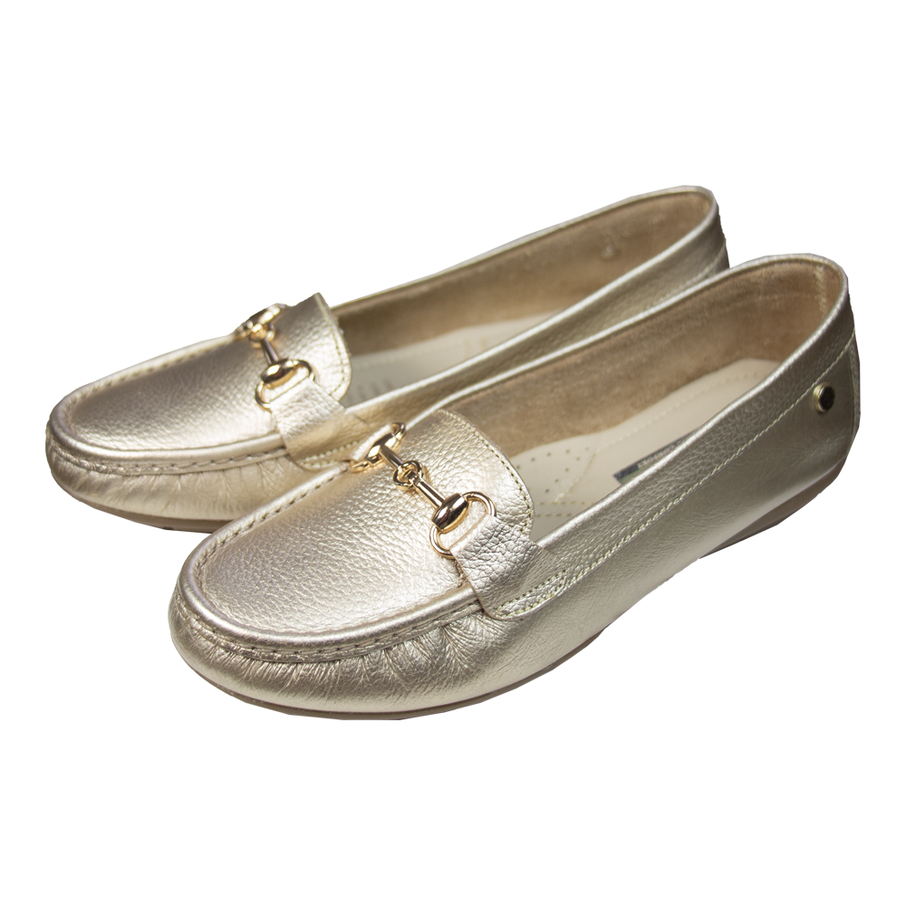 MOCASIN CHATO  GUCCI  PLATINO