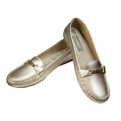 MOCASIN CHATO  MERY II  PLATINO