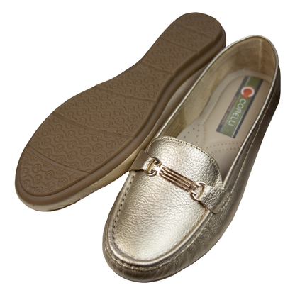 MOCASIN CHATO  MERY II  PLATINO