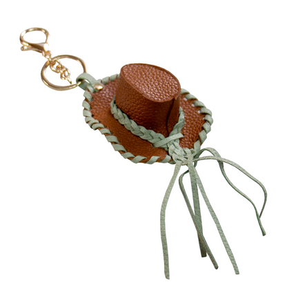 CHARM  SOMBRERO BAQUERO NATURAL / VERDE AGUA
