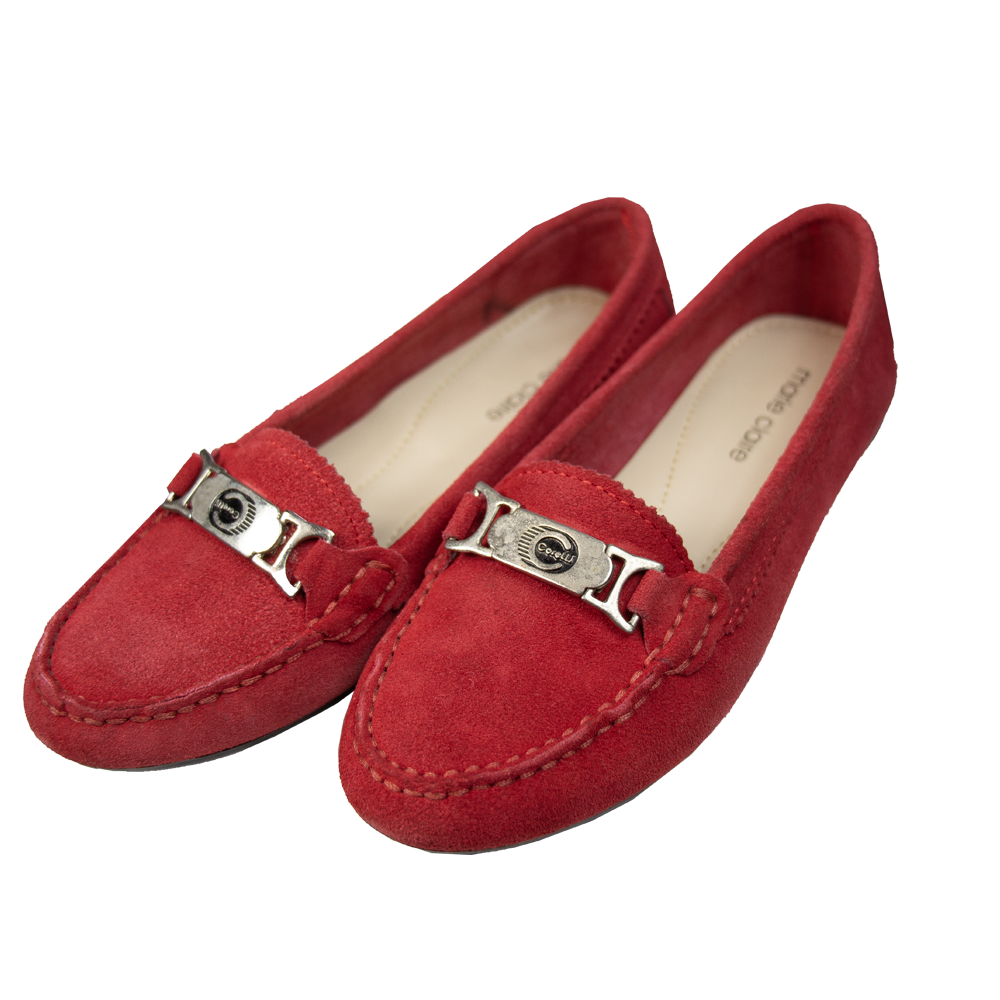 MOCASIN GAMUZA  GUCCI   ROJO