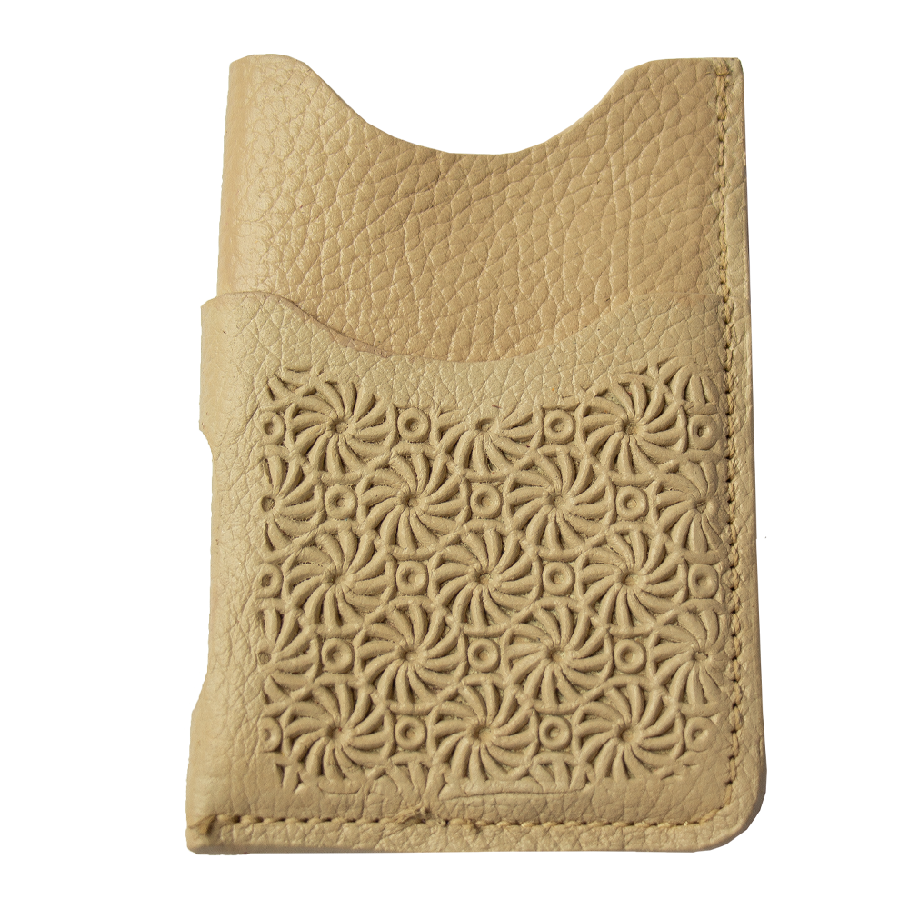TARJETERO  -CIRCULO-COLORES  BEIGE