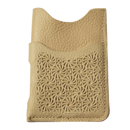 TARJETERO  -CIRCULO-COLORES  BEIGE