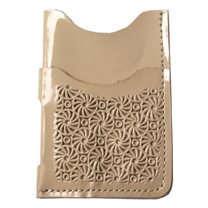 TARJETERO  -CIRCULO-COLORES  BEIGE