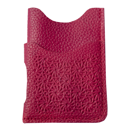 TARJETERO  -CIRCULO-COLORES  ROSADOS -FUCSIA -NUDES