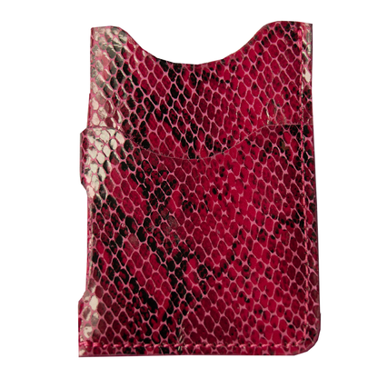 TARJETERO  -SERPIENTE  FUCSIA