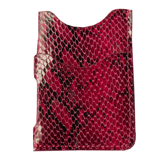 TARJETERO  -SERPIENTE  FUCSIA