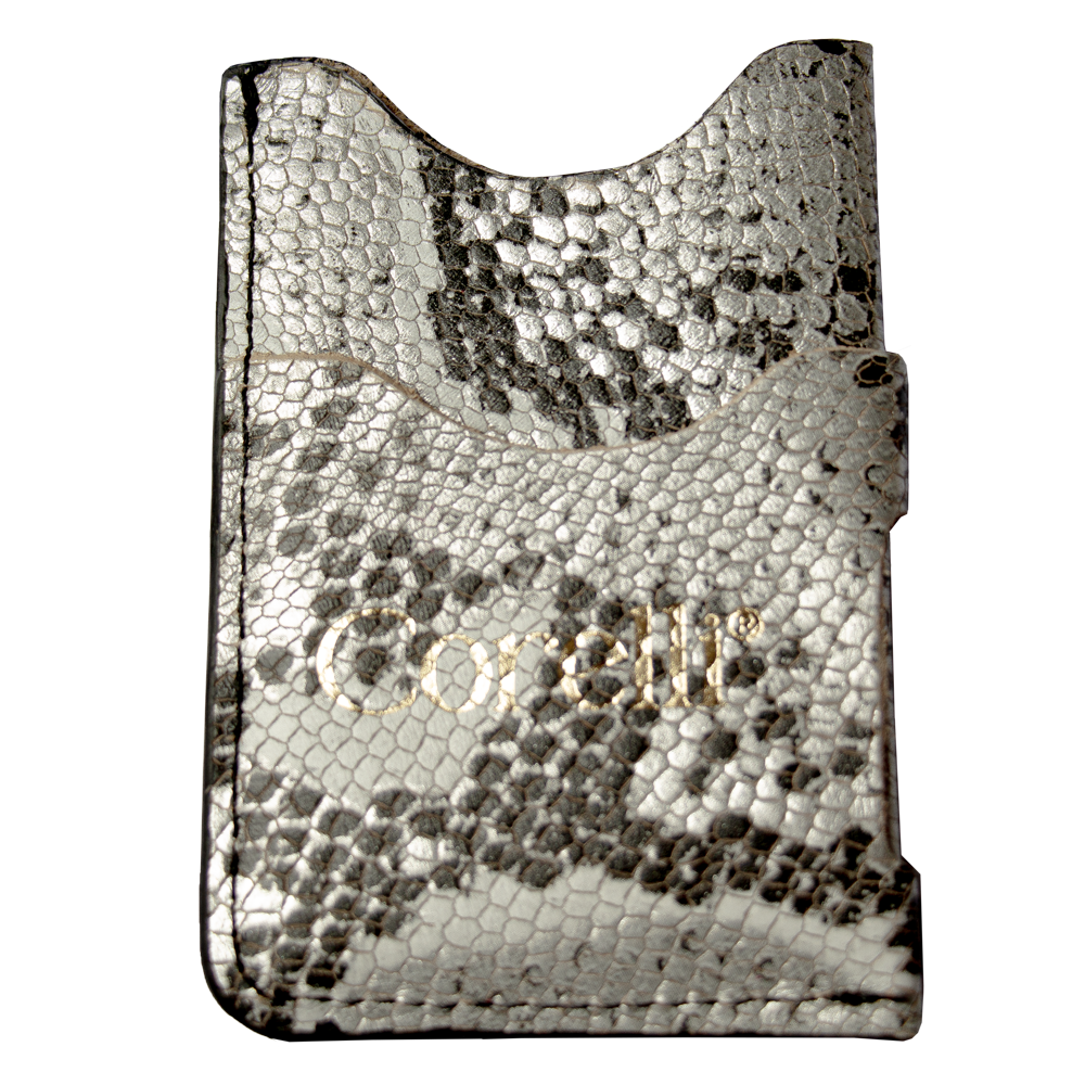 TARJETERO  -SERPIENTE  PLATA
