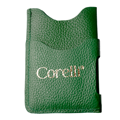 TARJETERO  -PUNTOS-VERDE HOJA