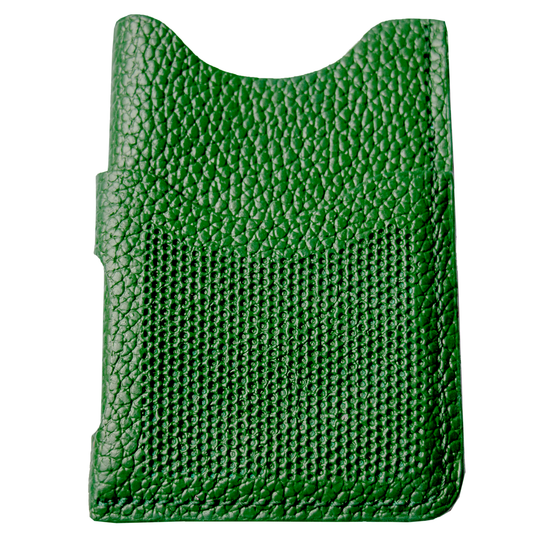 TARJETERO  -PUNTOS-VERDE HOJA