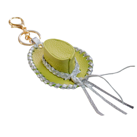 CHARM  SOMBRERO BAQUERO VERDE LIMON / PLATA