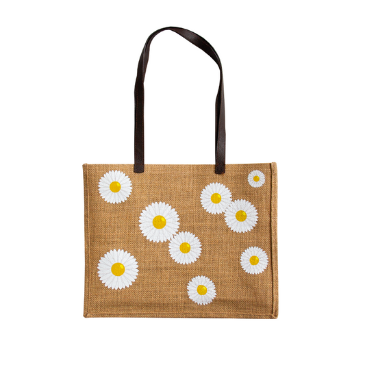 BOLSO YUTE MARGARITA CON ASA DE CUERO