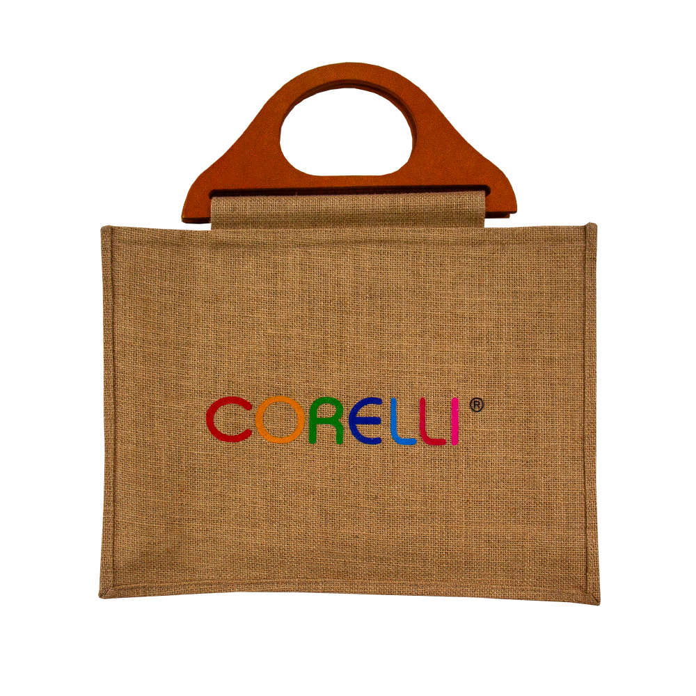 BOLSO YUTE TEACHER CON ASA DE MADERA