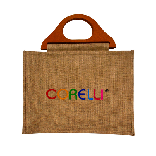 BOLSO YUTE TEACHER CON ASA DE MADERA
