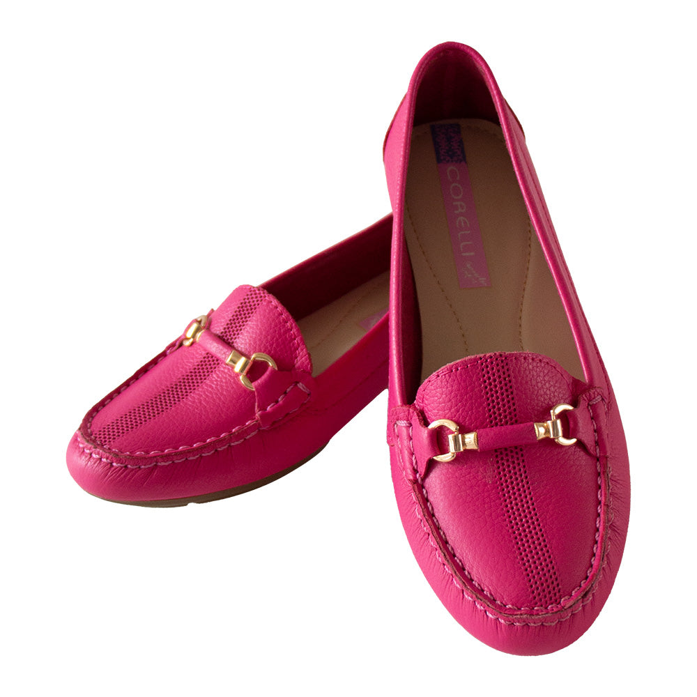 MOCASIN CHATO  SARA-2  FUCSIA