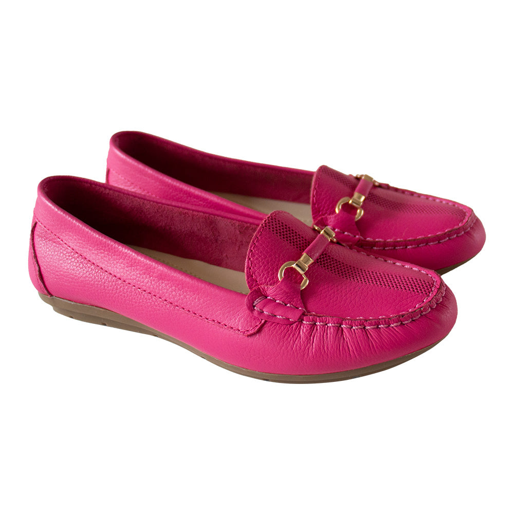 MOCASIN CHATO  SARA-2  FUCSIA