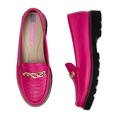 MOCASIN PLATAFORMA  CHIARA   FUSCIA