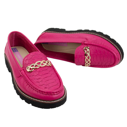 MOCASIN PLATAFORMA  CHIARA   FUSCIA