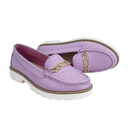 MOCASIN PLATAFORMA  CHIARA  LILA