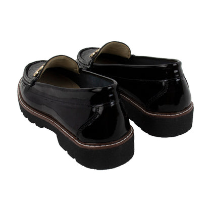 MOCASIN PLATAFORMA CHIARA CHAROL NEGRO