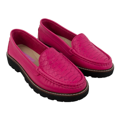 MOCASIN PLATAFORMA ESTER  FUCSIA