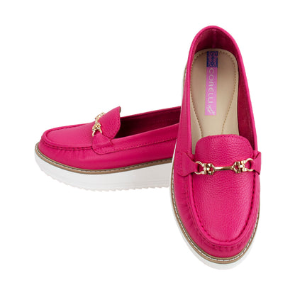 MOCASIN PLATAFORMA VICKY  FUCSIA